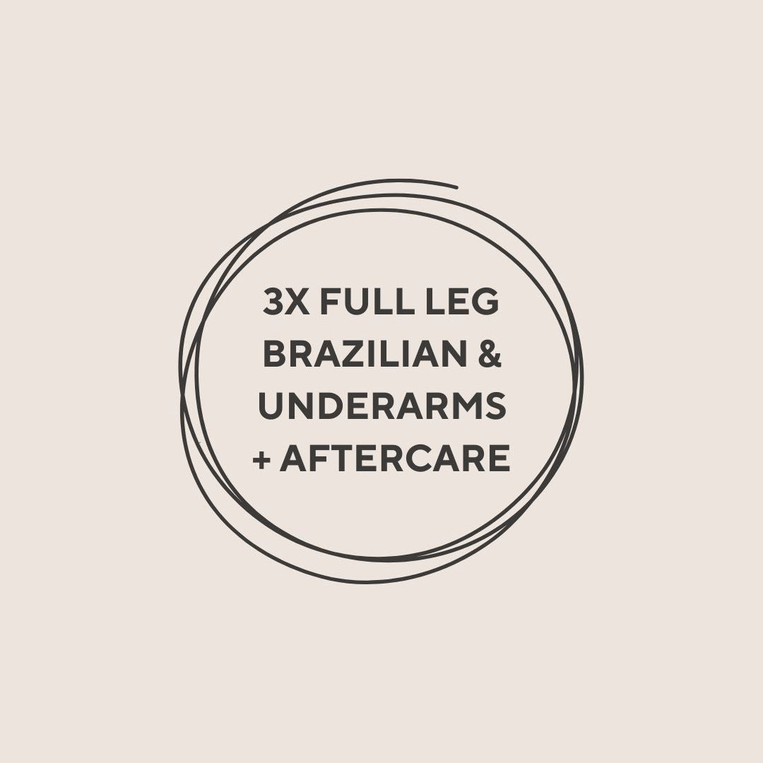 3x Female Full Legs Brazilian & Underarms + Aftercare